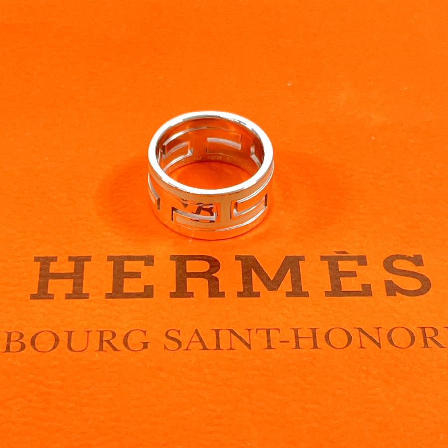 HERMES 11号 エルメス リング・指輪 ムーブアッシュ シルバー925 HERMES 11号 エルメス リング・指輪 ムーブアッシュ シルバー925