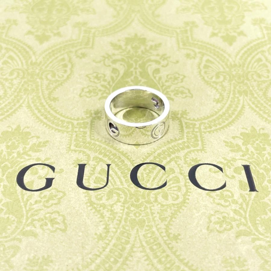 GUCCI（グッチ） 14.5号 リング・指輪 ロゴ カットアウト シルバー925
