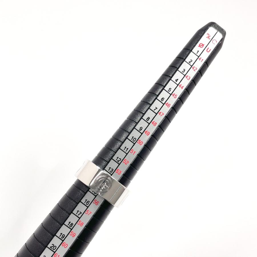 GUCCI（グッチ） 14.5号 リング・指輪 ロゴ カットアウト シルバー925