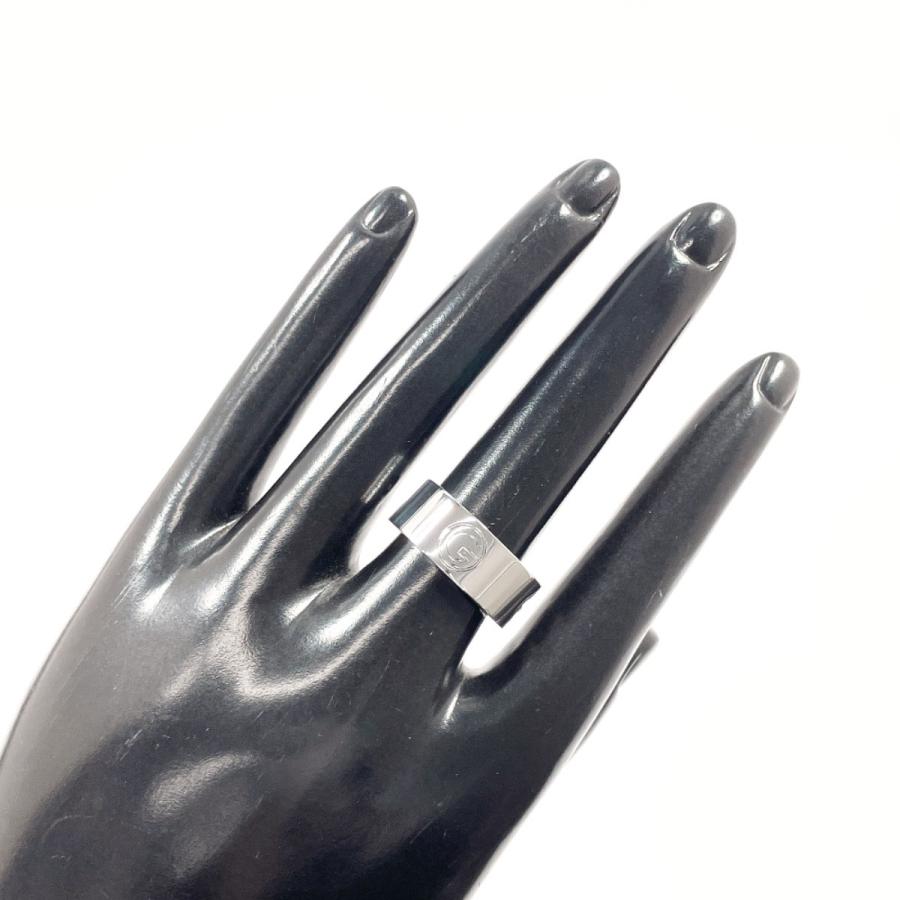 GUCCI（グッチ） 14.5号 リング・指輪 ロゴ カットアウト シルバー925