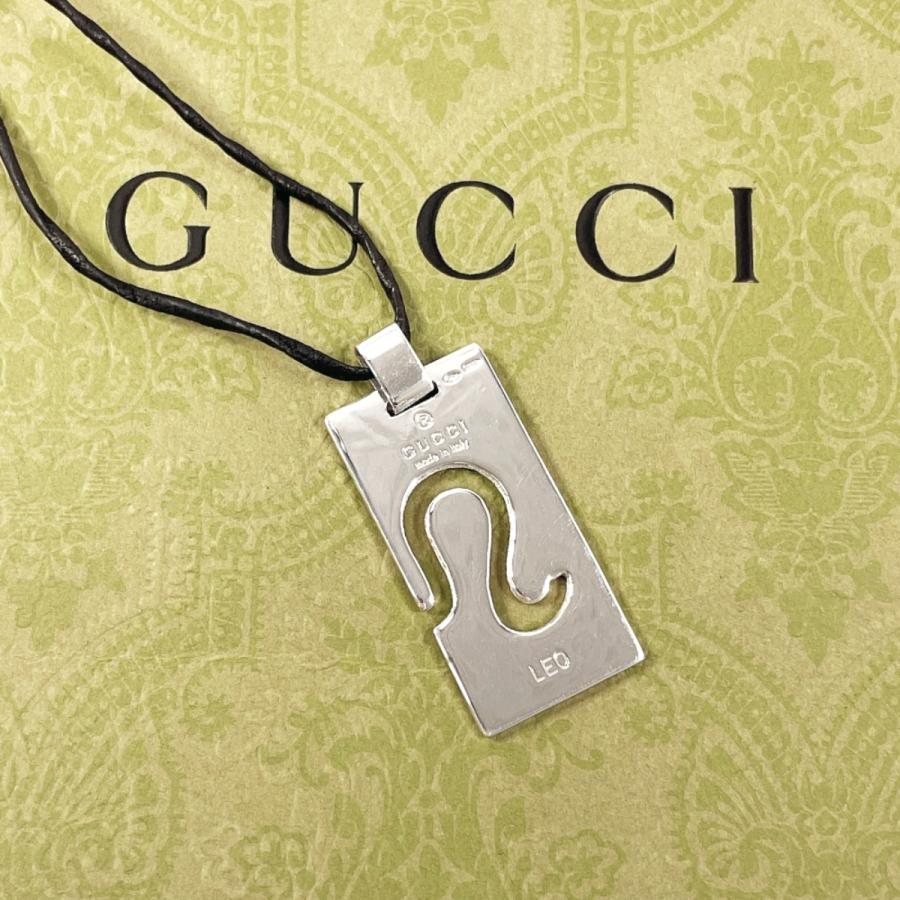 GUCCI（グッチ） ネックレス ペンダント 星座 LEO しし座 プレート