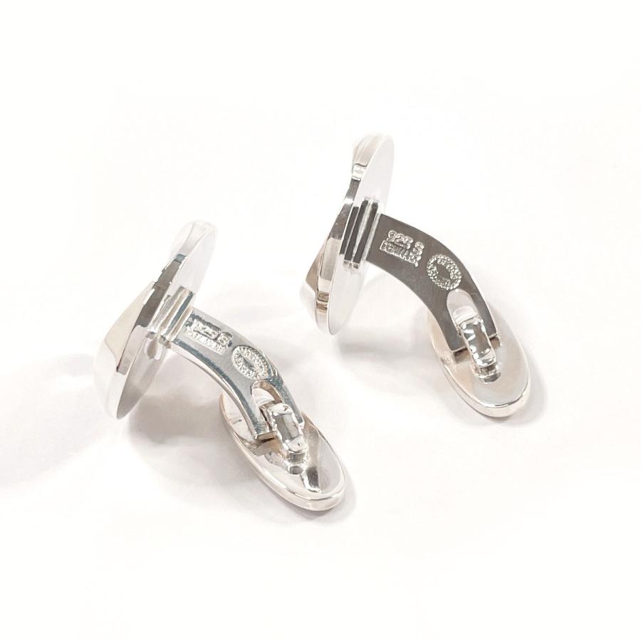 ジョージジェンセン Georg Jensen カフス カフリンクス ラウンド
