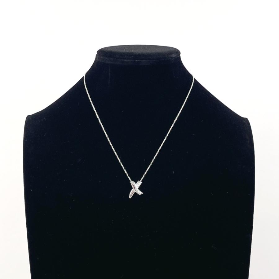 美品　ティファニー　ネックレス　パピロピカソ　キス　X シルバー925 TIFFANY&Co.（ティファニー） ネックレス グラフィティ X キス