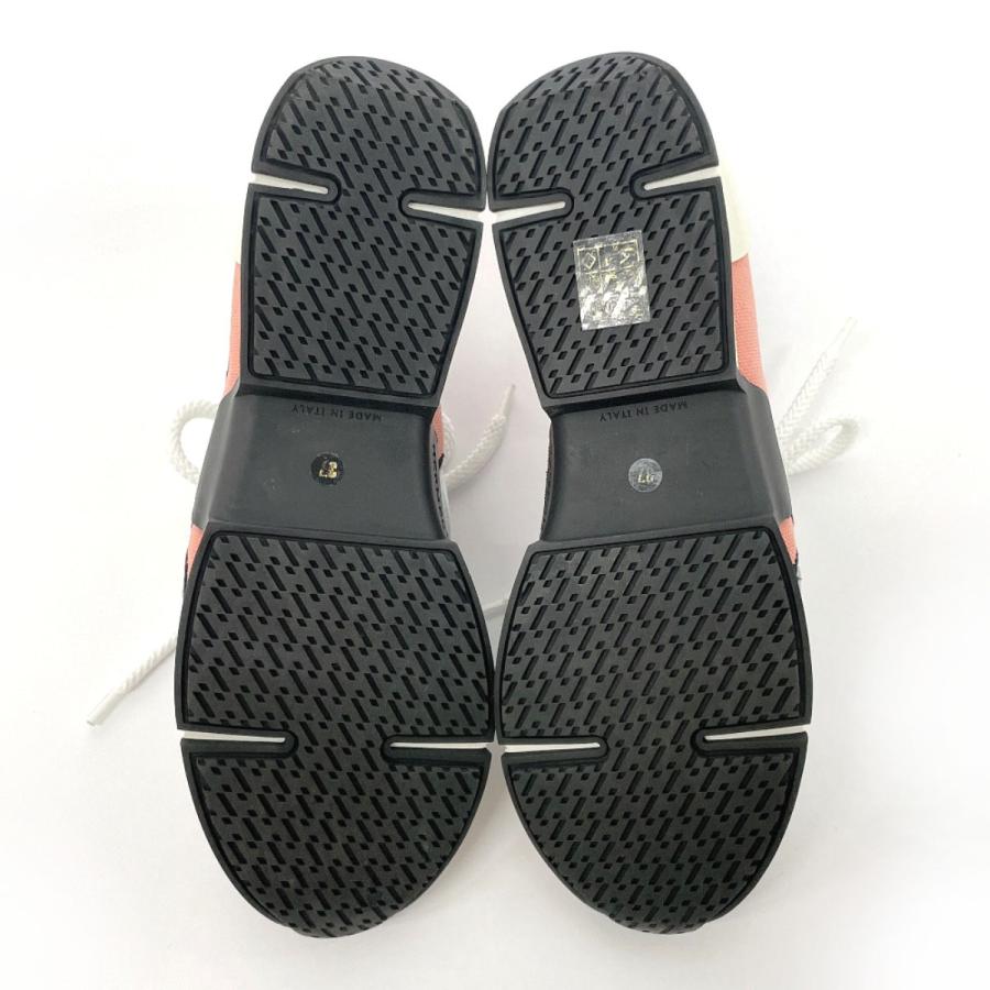 HERMES（エルメス） スニーカー レザー/キャンバス ピンク ブラック