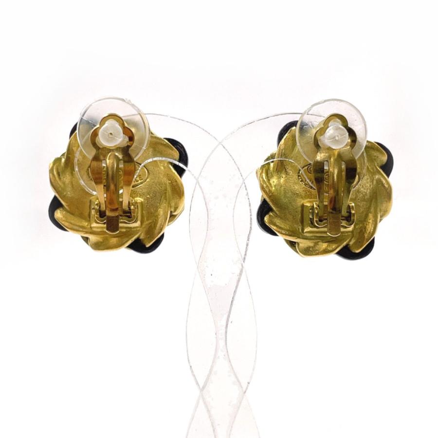 CHANEL（シャネル） イヤリング GP/フェイクパール レザー ゴールド