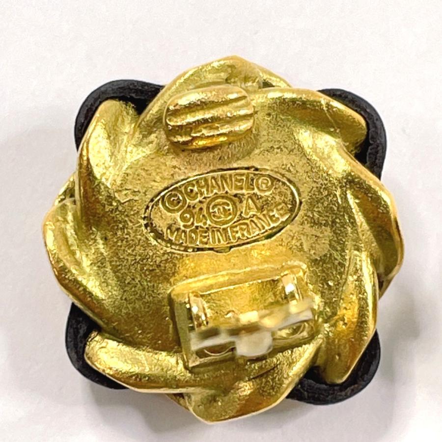 CHANEL（シャネル） イヤリング GP/フェイクパール レザー ゴールド