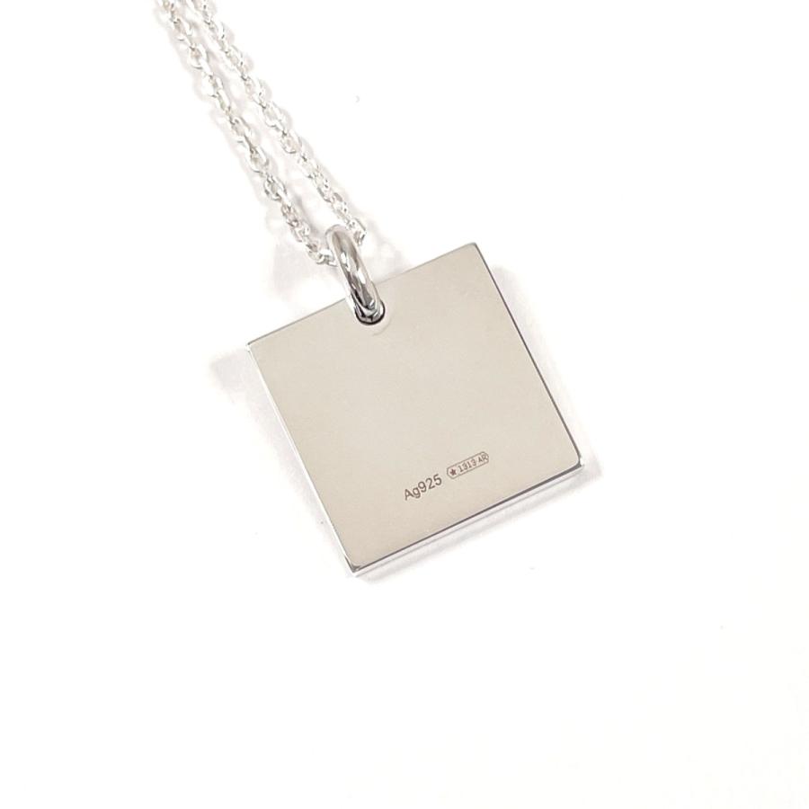 GUCCI（グッチ） ネックレス スクエア プレート シルバー925