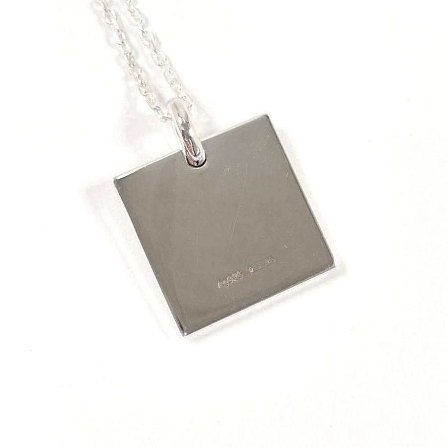 GUCCI（グッチ） ネックレス スクエア プレート シルバー925