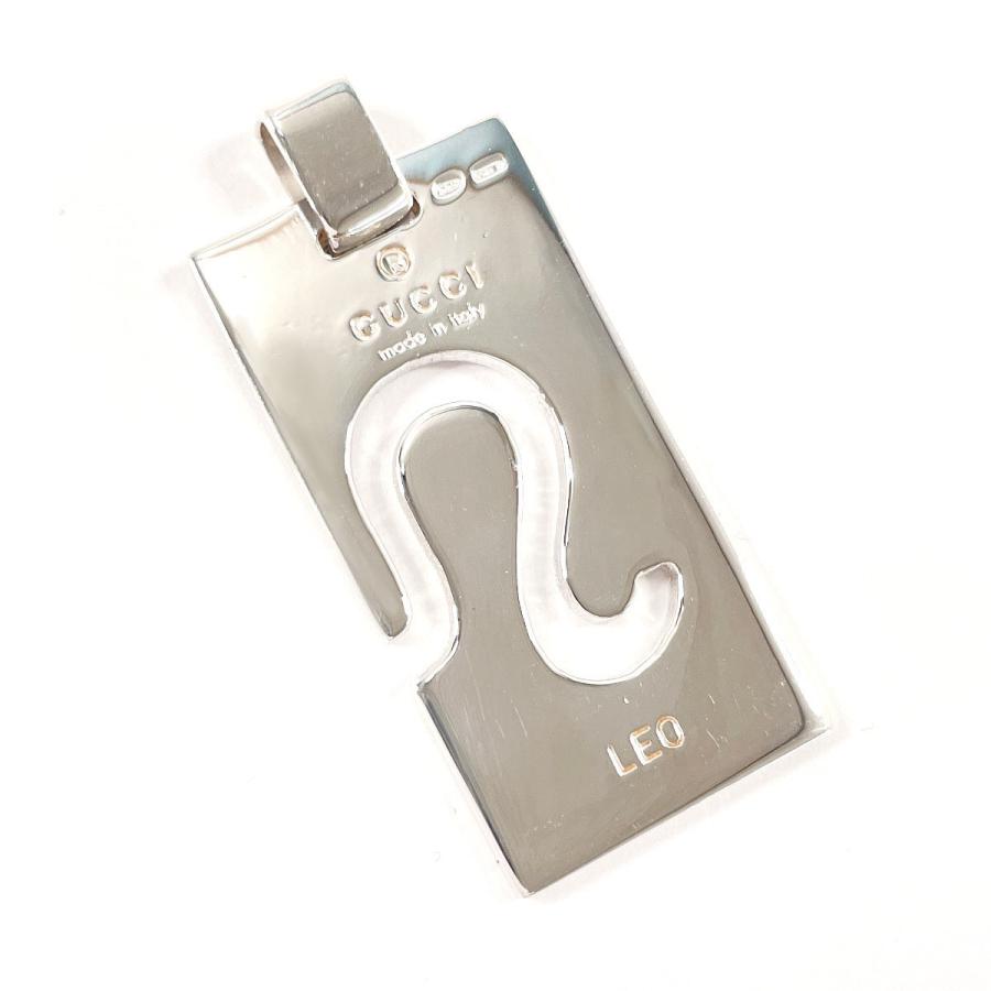 GUCCI（グッチ） ペンダントトップ 星座 LEO しし座 プレート シルバー