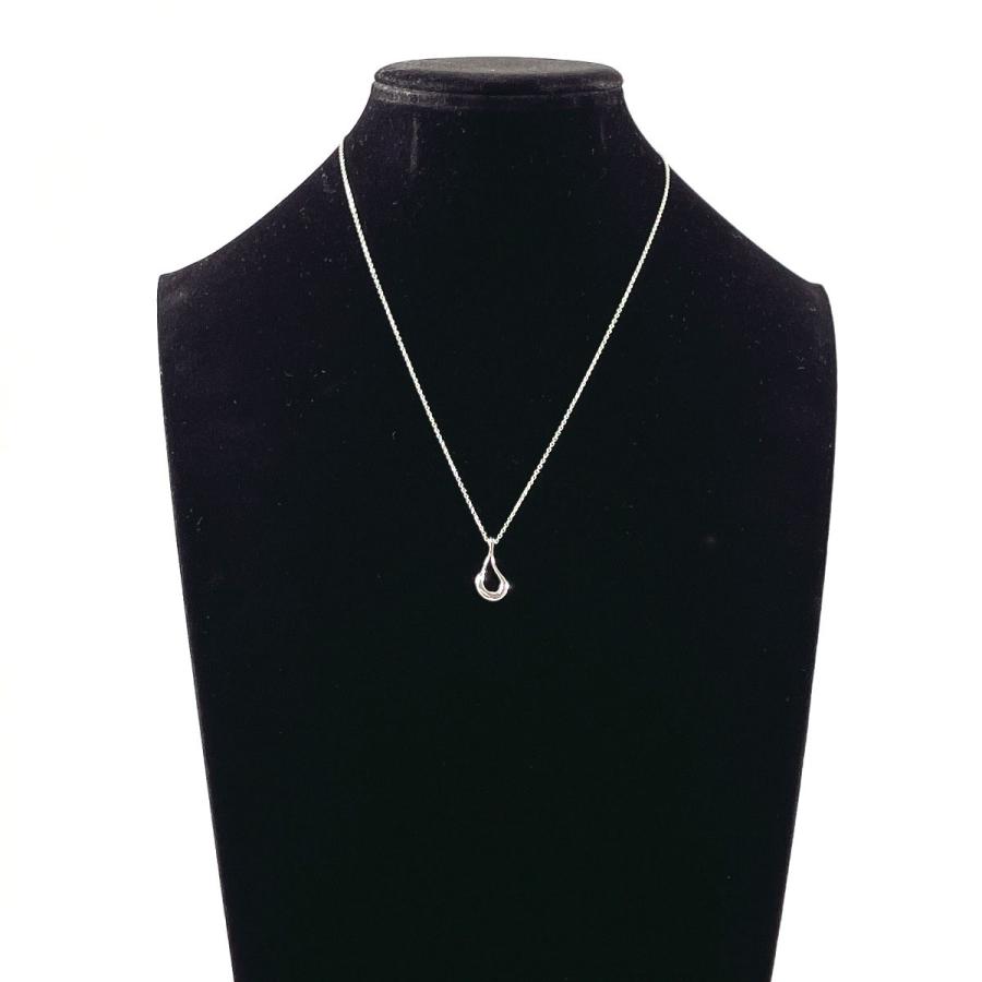【新品仕上げ済】ティファニー オープン ティアドロップ ペンダント ネックレス TIFFANY&Co.（ティファニー） ネックレス オープン ティアドロップ