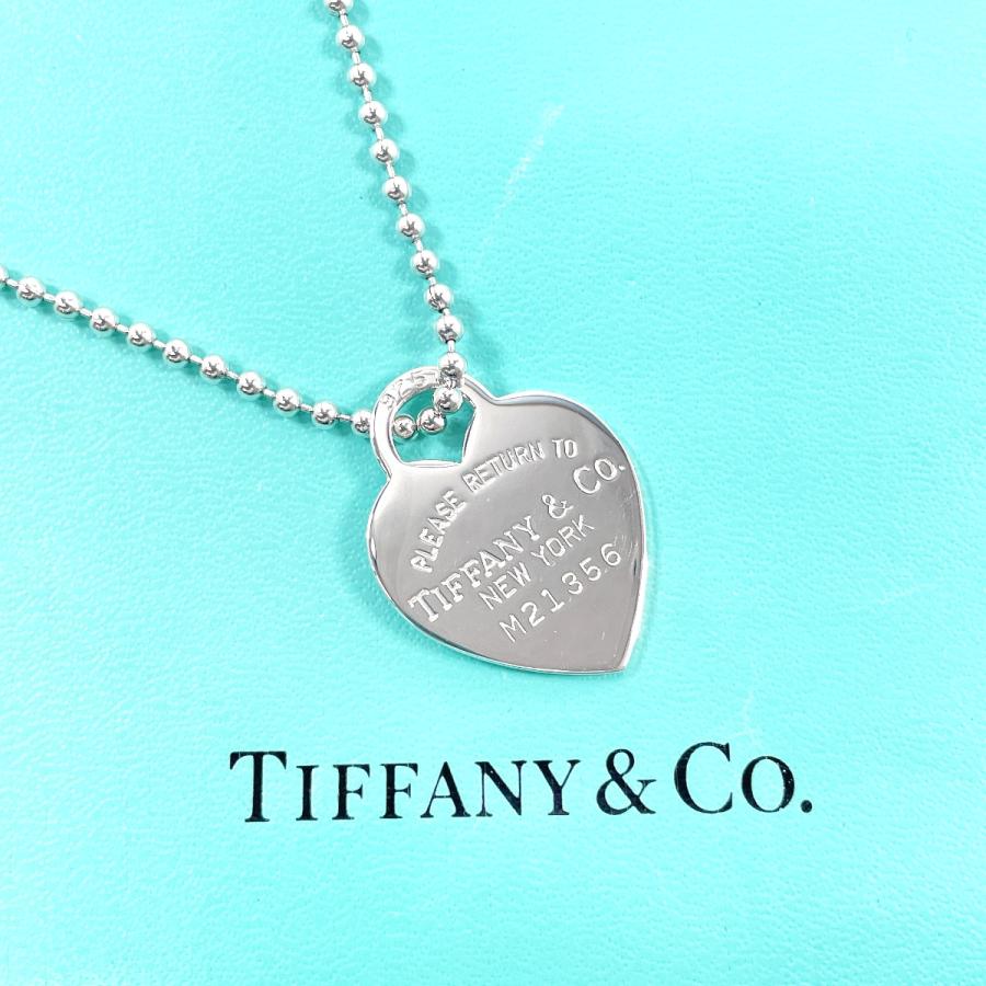 最終 Tiffany リターントゥハートネックレス ボールチェーン TIFFANY&Co.（ティファニー） ネックレス ハート タグ リターントゥ