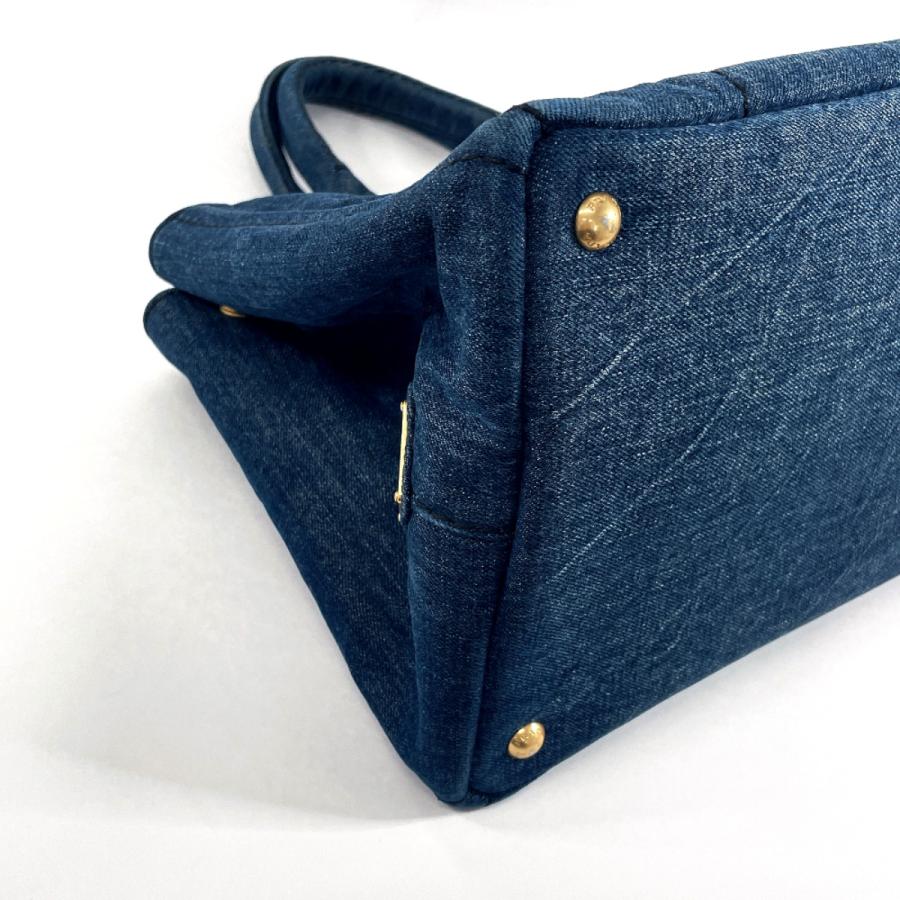 PRADA（プラダ） トートバッグ ハンドバッグ B1877B カナパ M デニム