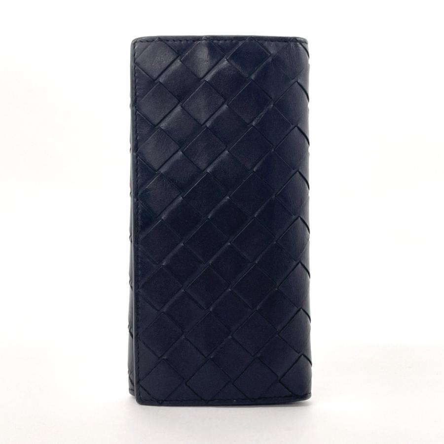 BOTTEGA VENETA ボッテガヴェネタ 二つ折り札入れ 長財布  イントレチャート レザー    ブラック メンズ / 243001001957 ボッテガヴェネタ BOTTEGAVENETA 札入れ 長財布 二つ折り札入れ