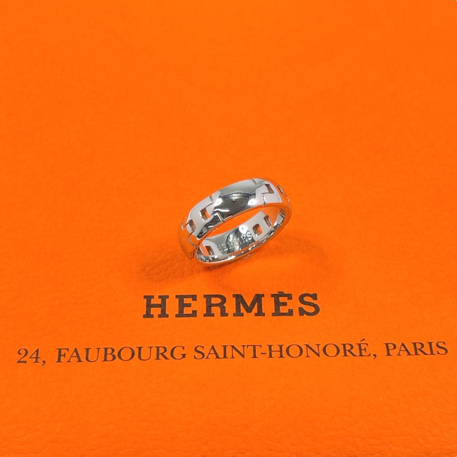 HERMES（エルメス） 9号 リング・指輪 ヘラクレス K18ホワイトゴールド