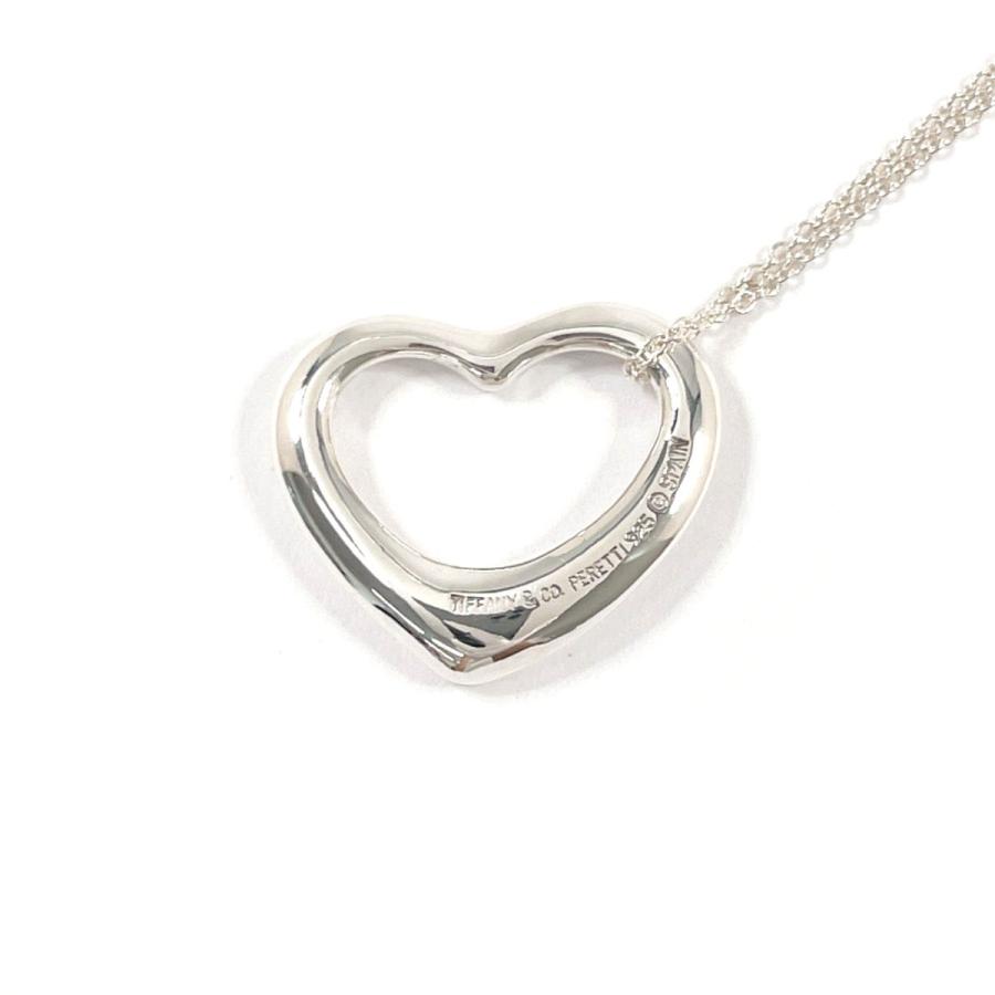 美品 TIFFANY&Co ティファニー オープンハート シルバー925 TIFFANY&Co.（ティファニー） オープンハート ネックレス シルバー925