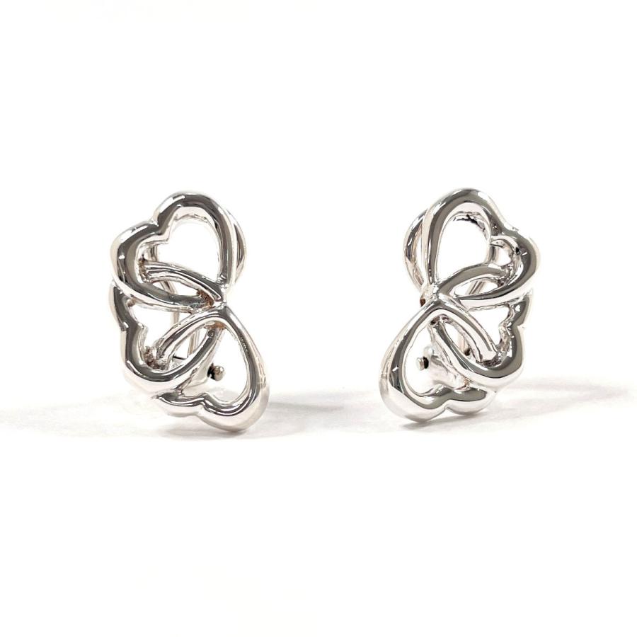 TIFFANY&Co.（ティファニー） イヤリング トリプルハート シルバー925