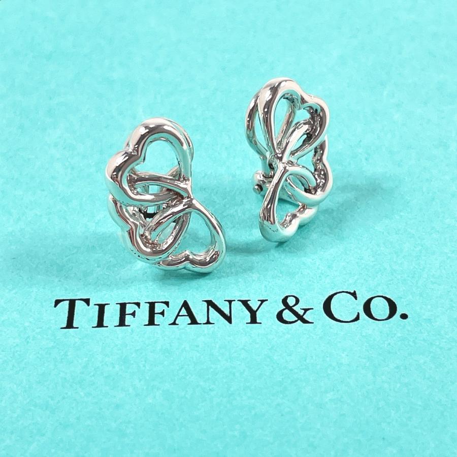 TIFFANY&Co.（ティファニー） イヤリング トリプルハート シルバー925