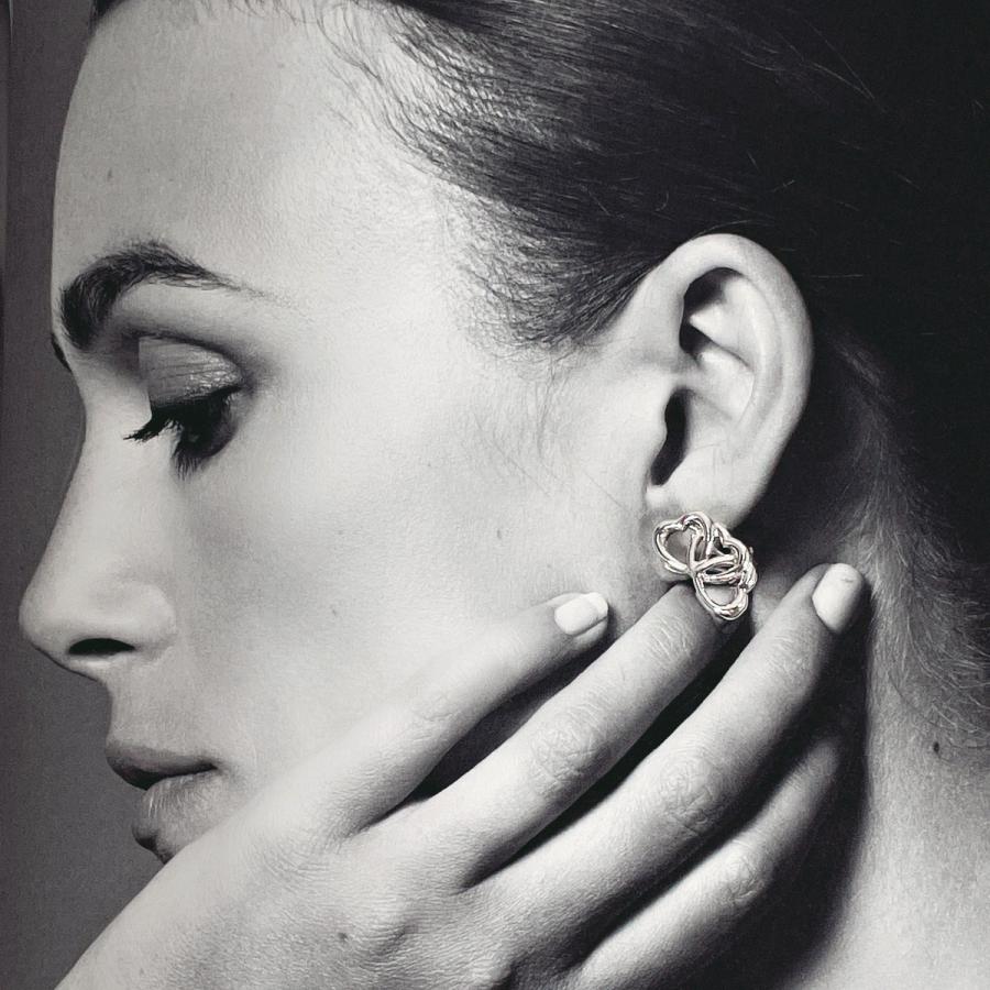 TIFFANY&Co.（ティファニー） イヤリング トリプルハート シルバー925