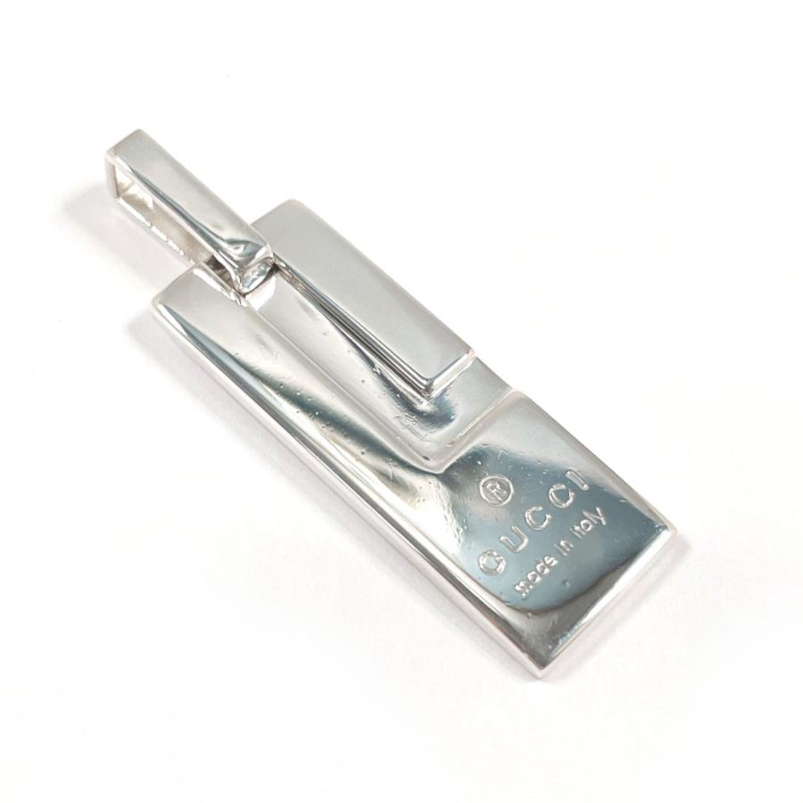 GUCCI（グッチ） ペンダントトップ プレート ロゴ シルバー925