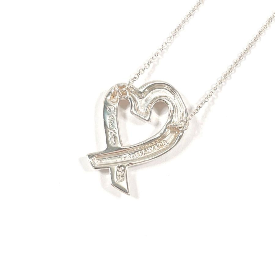 【美品】ティファニー ラビングハート ネックレス 925 シルバー パロマピカソ TIFFANY&Co.（ティファニー） ネックレス ラビングハート パロマピカソ