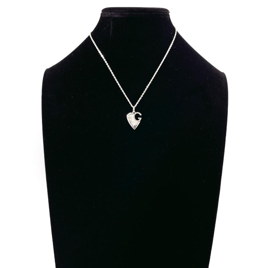 GUCCI（グッチ） ネックレス 233963 J8400 8106 Gロゴ ハート シルバー