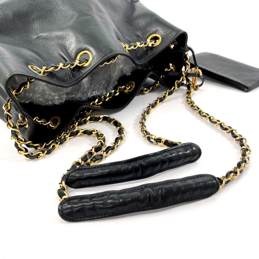 CHANEL シャネル ショルダーバッグ 巾着 チェーンショルダー CHANEL シャネル ショルダーバッグ 巾着 チェーンショルダー