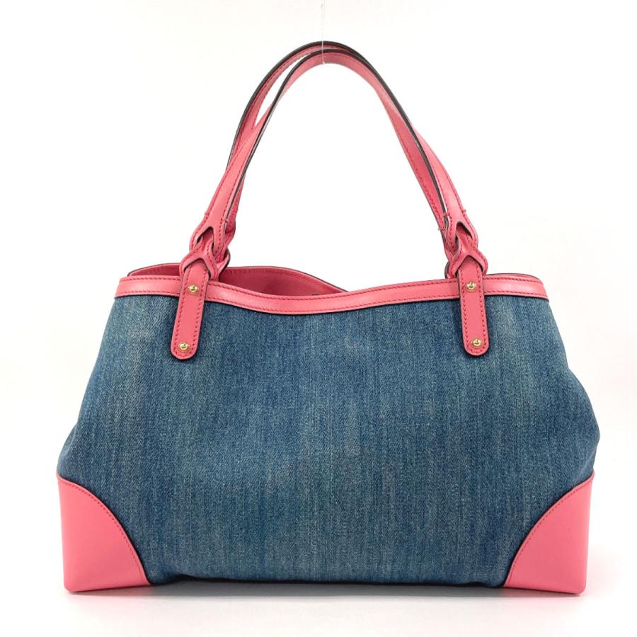 GUCCI グッチ　クラフトトードバック　デニム×レザー GUCCI（グッチ） トートバッグ ハンドバッグ 348715 クラフト デニム
