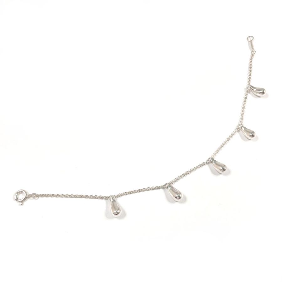 美品　希少　ティファニー　ブレスレット　ティアドロップ　5P　925　純正 TIFFANY&Co.（ティファニー） ブレスレット ティアドロップ 5P エルサ