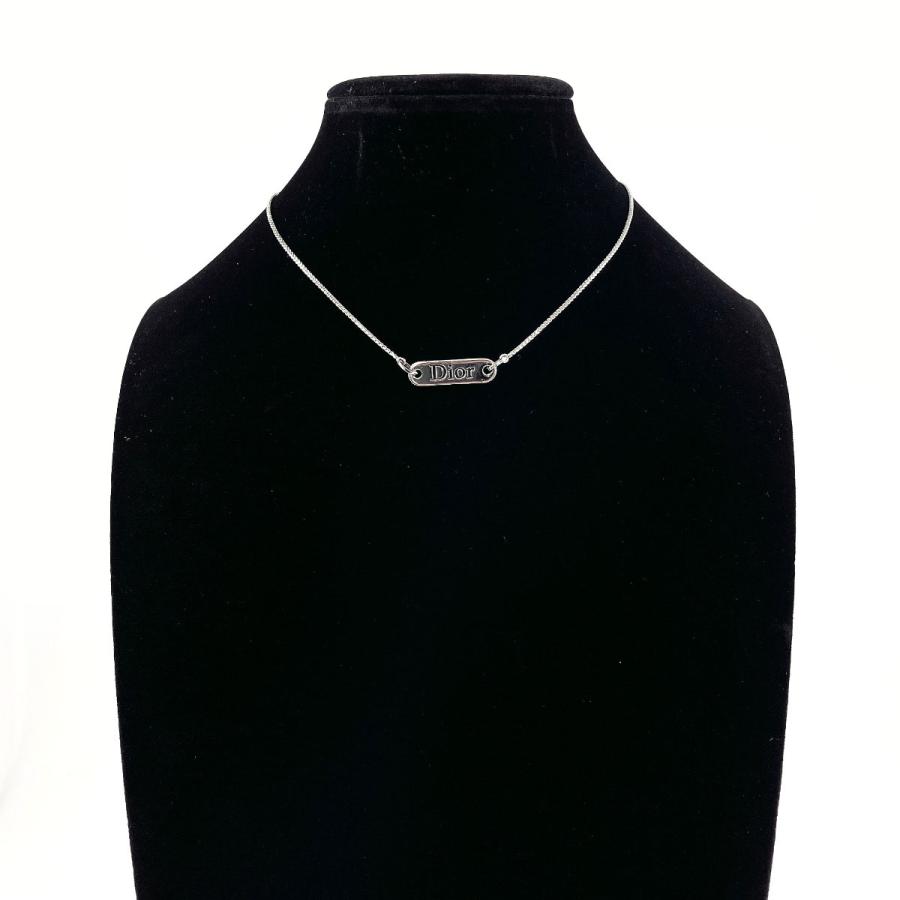 クリスチャンディオール Christian Dior ネックレス ロゴプレート
