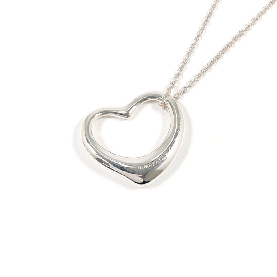 0055 Tiffany&Co. SV925オープンハート ネックレス シルバー TIFFANY&Co.（ティファニー） ネックレス オープンハート エルサ