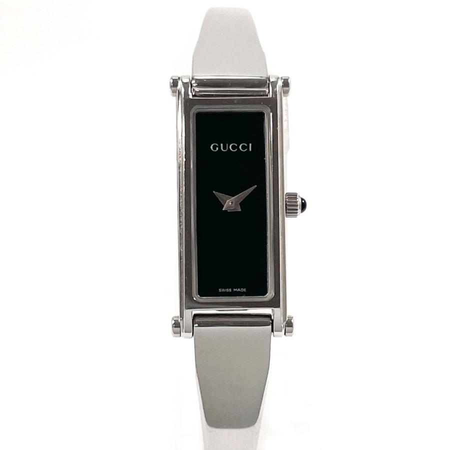 正規品 GUCCI 腕時計 1500 L ステンレススチール GUCCI（グッチ） 腕時計 1500L ステンレススチール ゴールド ブラック