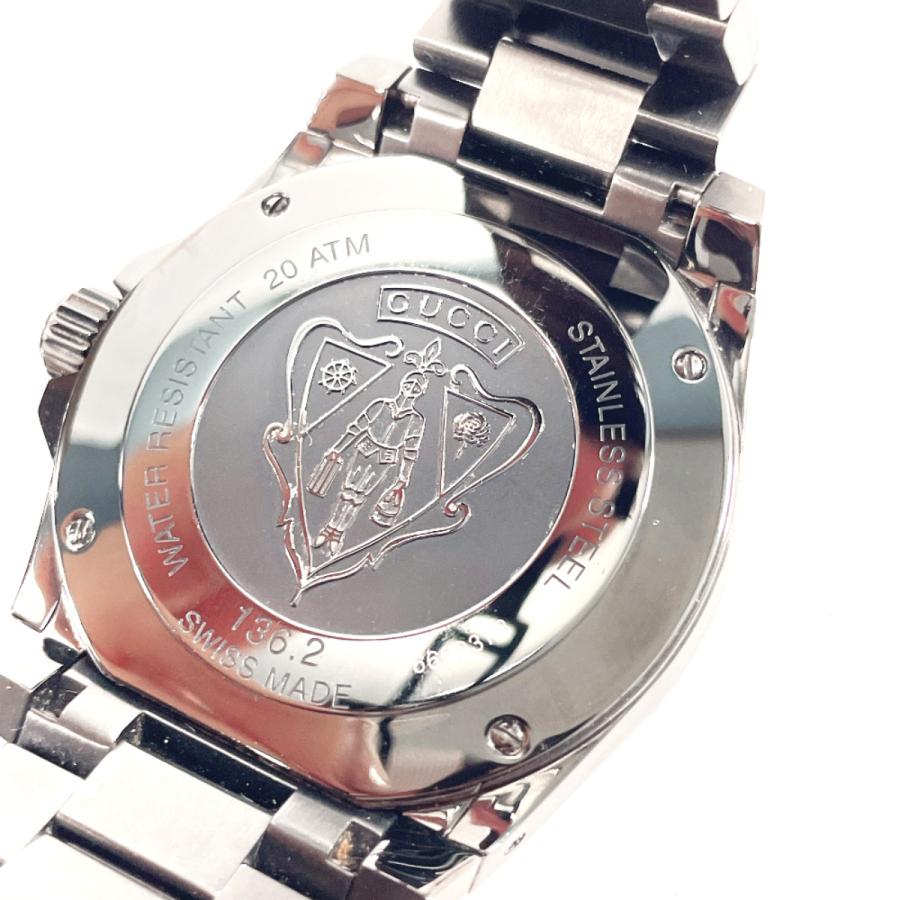 GUCCI（グッチ） 腕時計 YA136213 ダイブ ステンレススチール ブラック