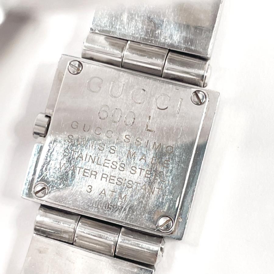 GUCCI（グッチ） 腕時計 600L ステンレススチール シルバー ブラック