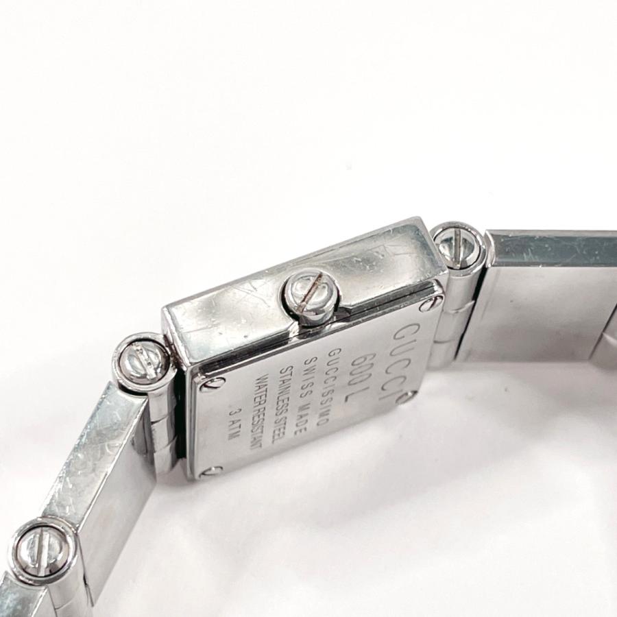 GUCCI（グッチ） 腕時計 600L ステンレススチール シルバー ブラック