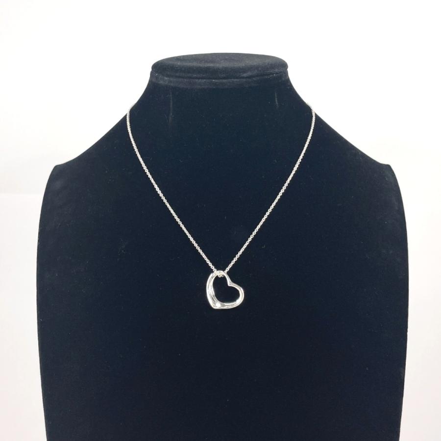 美品　ティファニー　エルサ・ペレッティ　オープンハート　シルバー　10号 TIFFANY&Co.（ティファニー） ネックレス エルサ・ペレッティ オープン