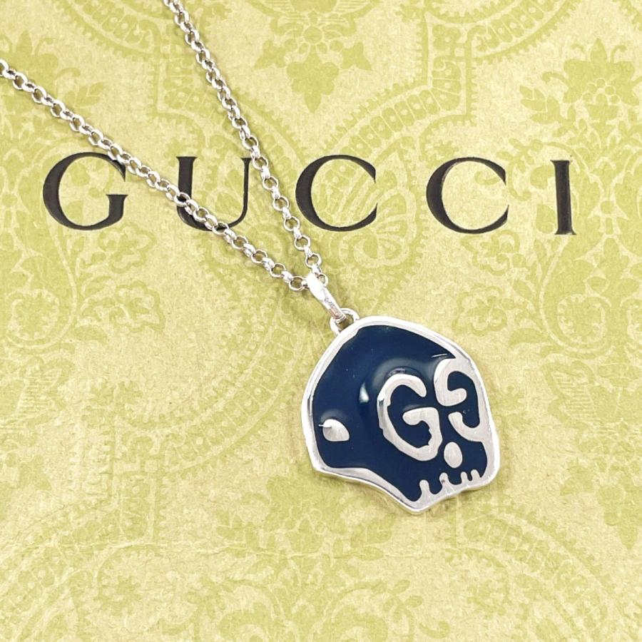 GUCCI（グッチ） ネックレス グッチゴースト スカル ドクロ シルバー