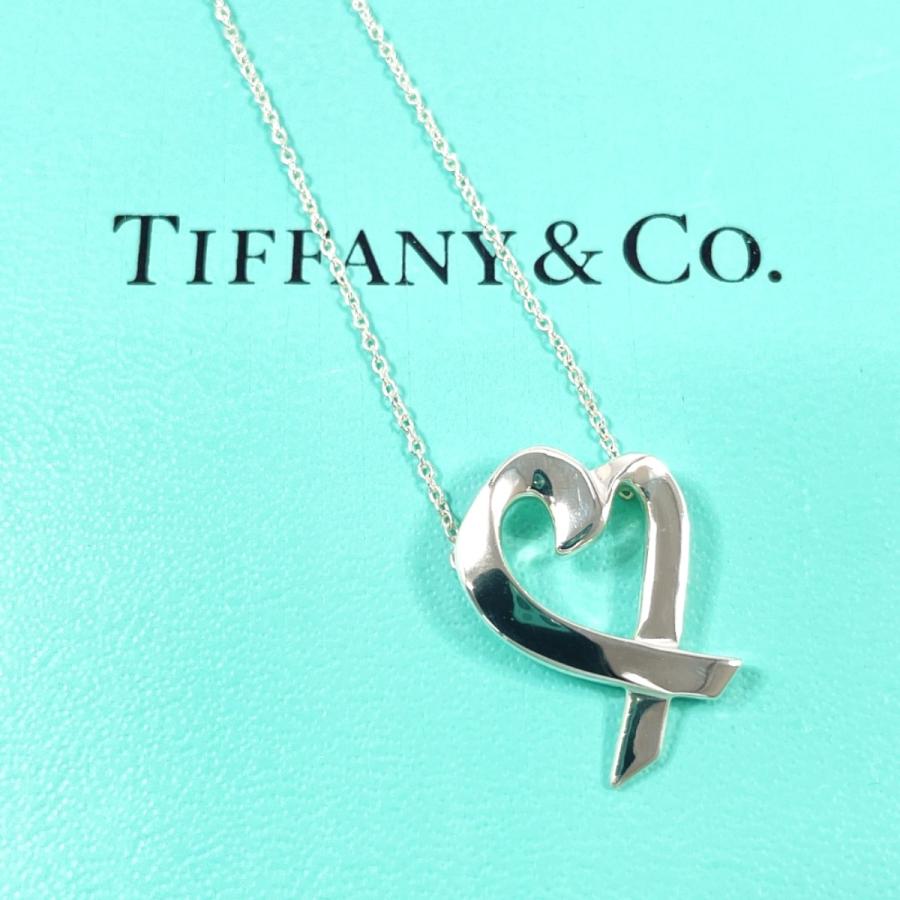 ティファニー　ラビングハート　ネックレス　パロマピカソ　シルバー　美品 TIFFANY&Co.（ティファニー） ネックレス ラビングハート パロマピカソ