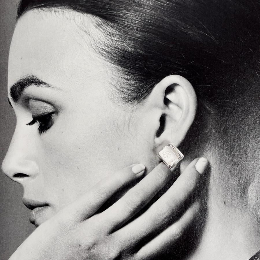 CHANEL（シャネル） イヤリング スクエア クローバー 四つ葉 ココ ロゴ