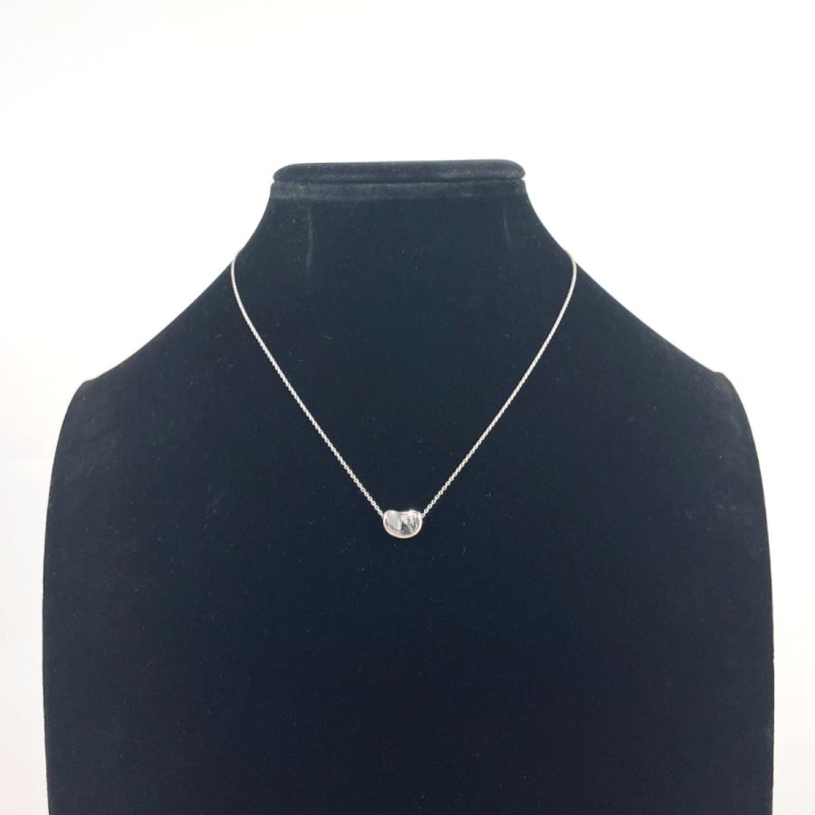美品 ティファニー ネックレス ビーン シルバー 925 エルサペレッティ TIFFANY&Co.（ティファニー） ネックレス ビーン エルサペレッティ