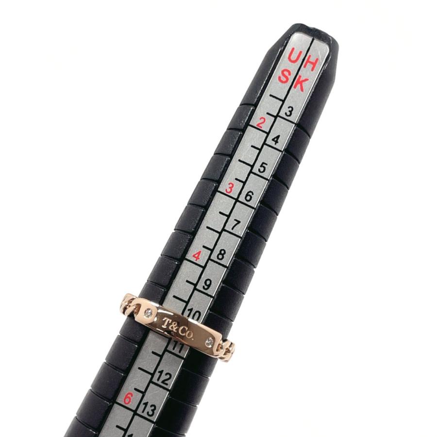 ティファニー リング Tiffany& Co. 8-9号 TIFFANY&Co.（ティファニー） 9号 リング・指輪 マイクロリンク 2P K18