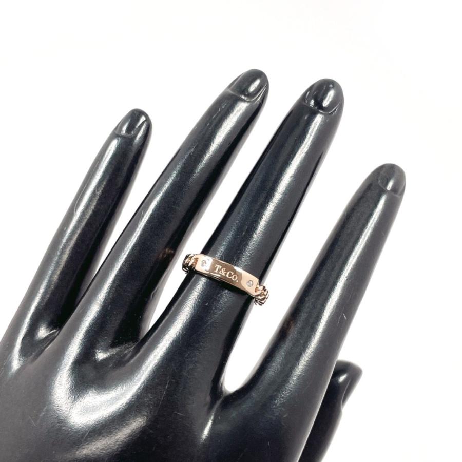TIFFANY&Co.（ティファニー） 9号 リング・指輪 マイクロリンク 2P K18