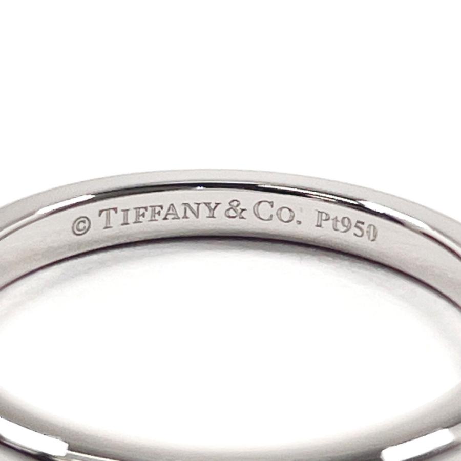 ティファニーウエディングバンド PT950 7.5号　　無傷未使用に近い TIFFANY&Co. 7.5号 ティファニー リング・指輪 ウェディング バンド