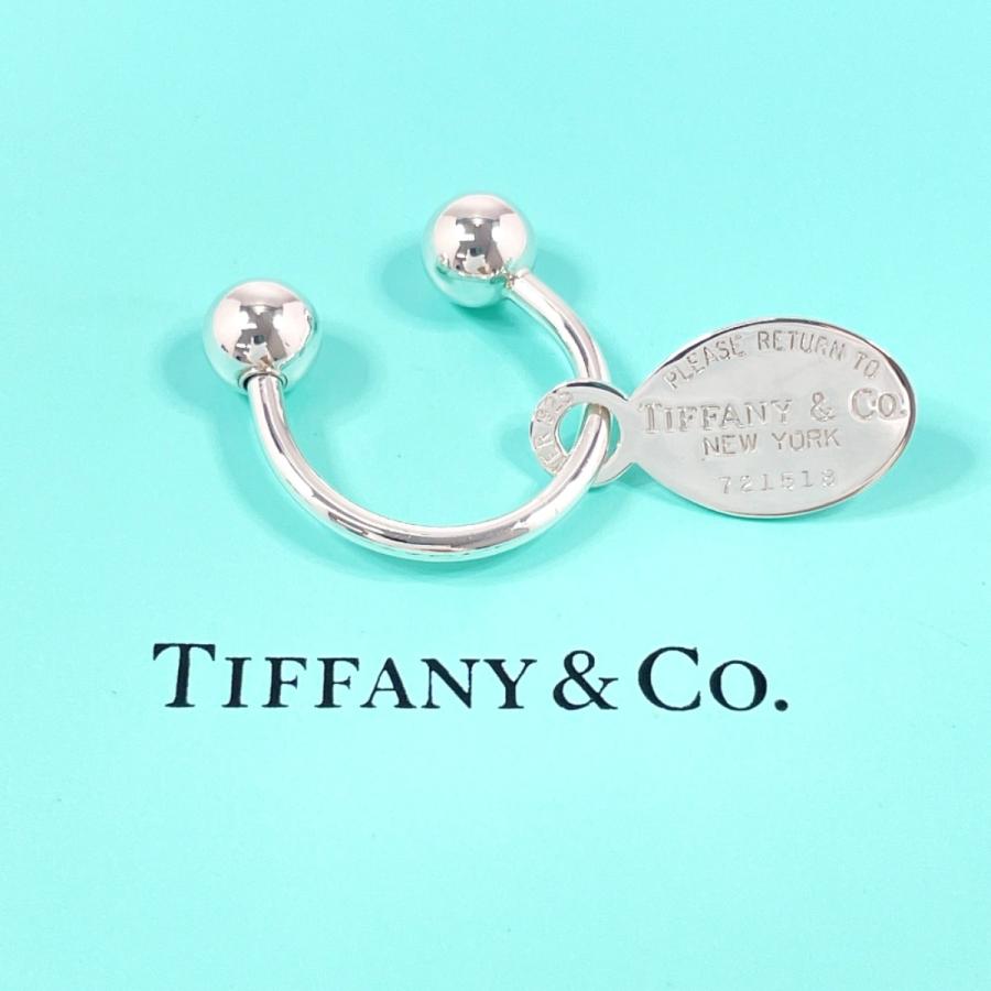 TIFFANY&Co. ティファニー キーホルダー オーバル タグ キーリング