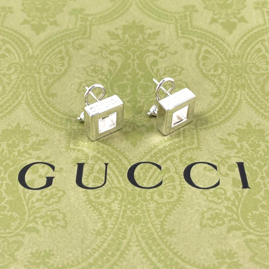 GUCCI（グッチ） ピアス オープン スクエア シルバー925 アクセサリー