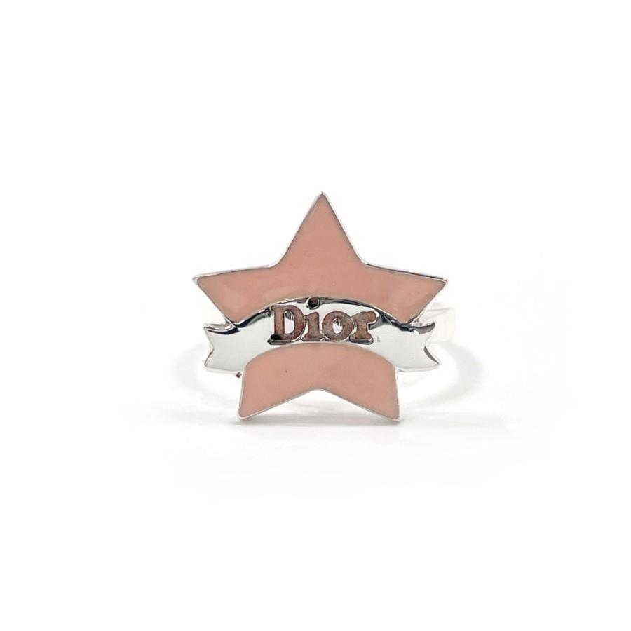 10号 ディオール Dior リング・指輪 スター リボン シルバー925 ピンク
