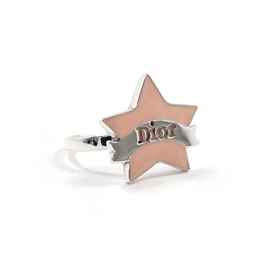 10号 ディオール Dior リング・指輪 スター リボン シルバー925 ピンク 