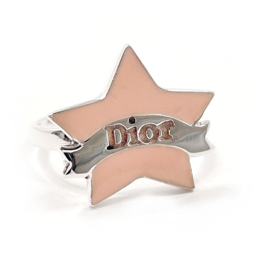 10号 ディオール Dior リング・指輪 スター リボン シルバー925 ピンク