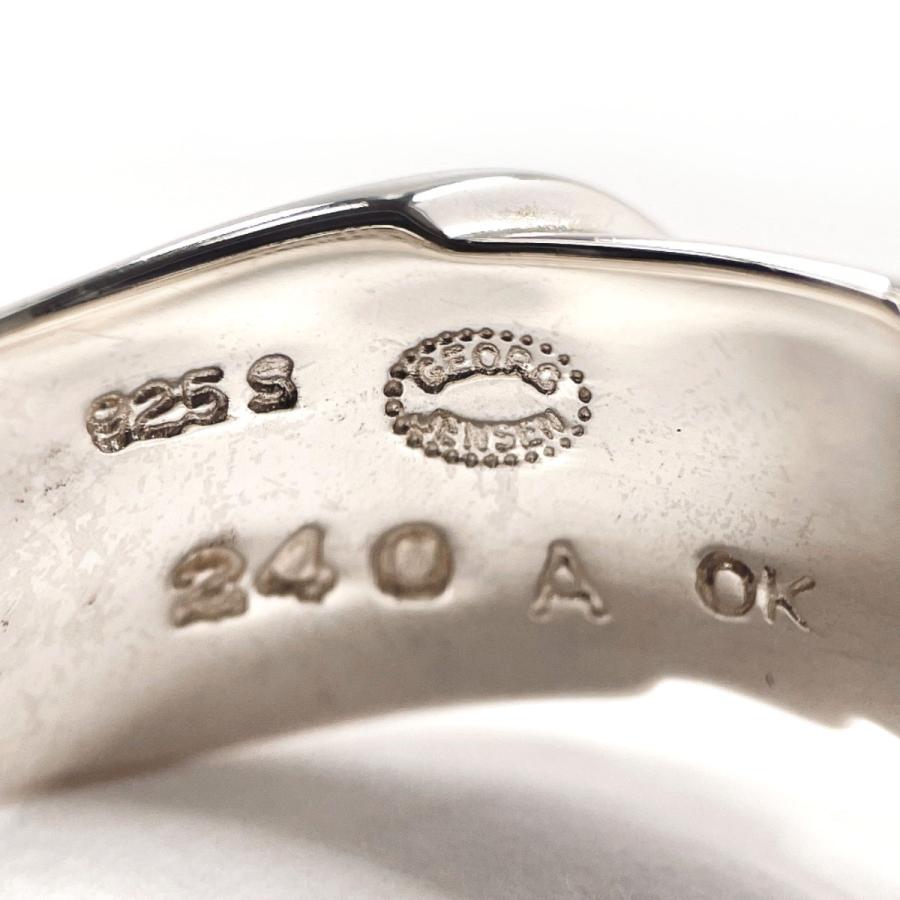 10.5号 ジョージジェンセン Georg Jensen リング・指輪 240A OK Ole Kortzau シルバー925 ヴィンテージ アクセサリー 新品仕上げ済みの画像
