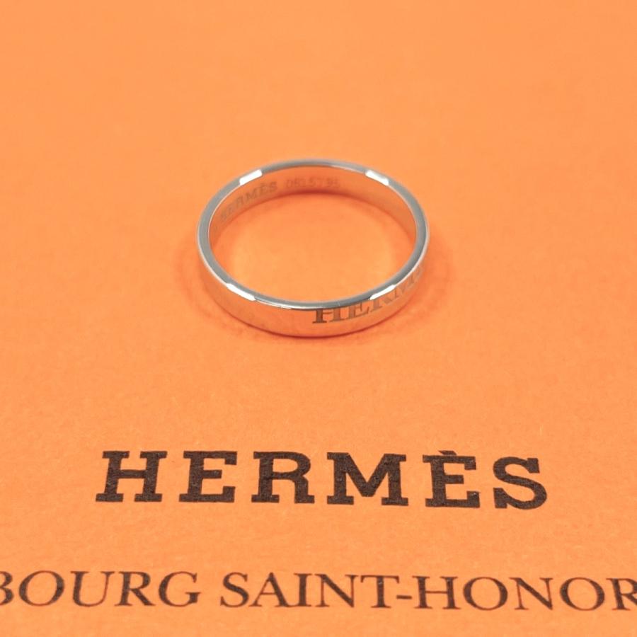 HERMES（エルメス） 8.5号 リング・指輪 カルトゥーシュ K18ホワイト