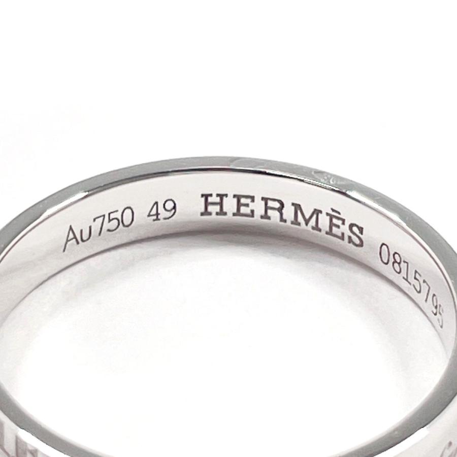 HERMES（エルメス） 8.5号 リング・指輪 カルトゥーシュ K18ホワイト